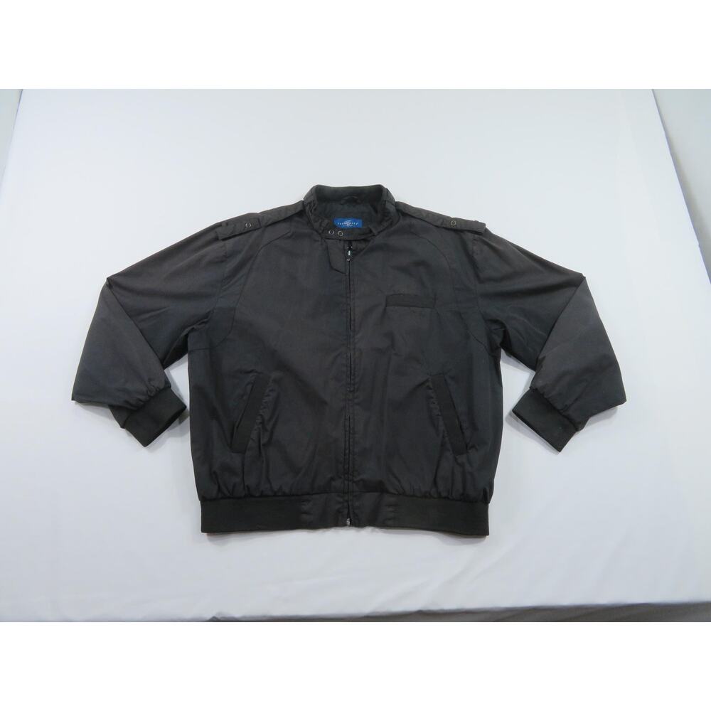 Towncraft Lightweight Bomber Jacket Black Sz L 1980s